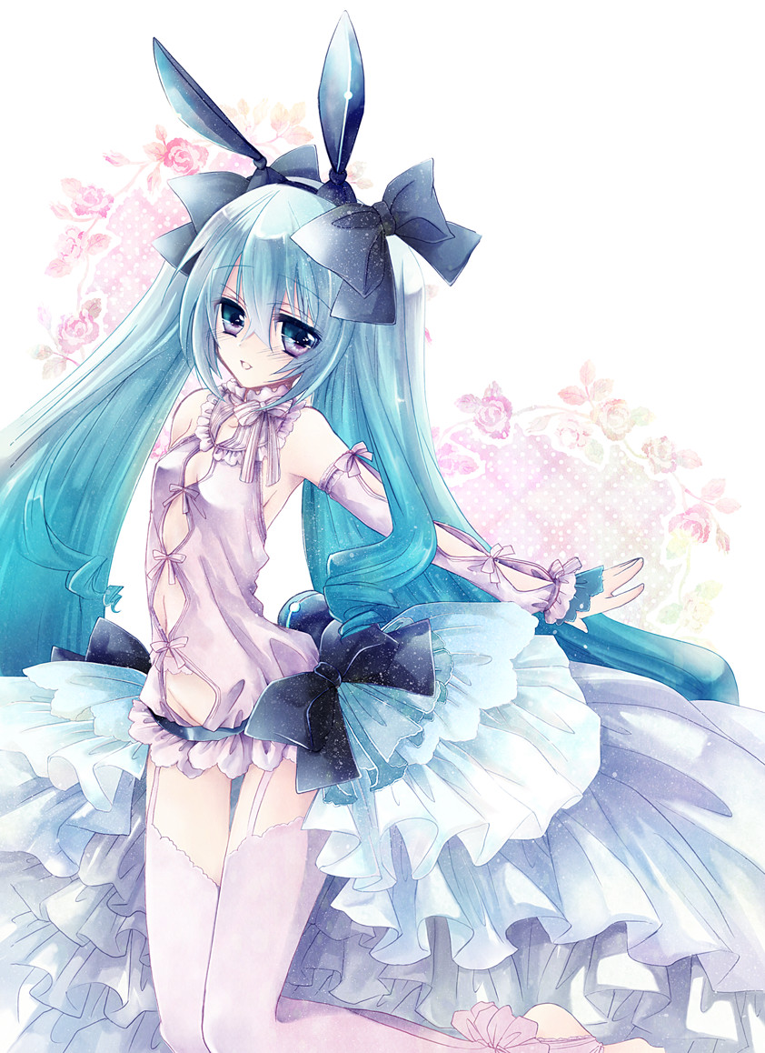 mesubuta vocaloid hatsune miku stockings thighhighs 153681 yande.re